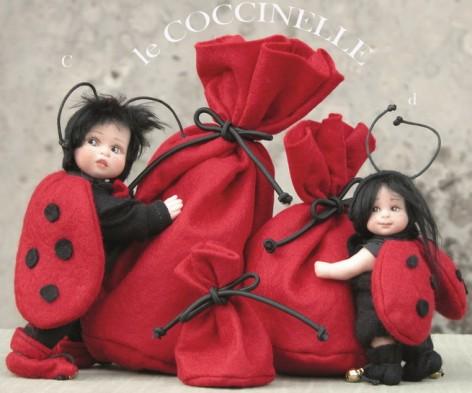 Fate Folletti di Porcellana Coccinelle Piccole